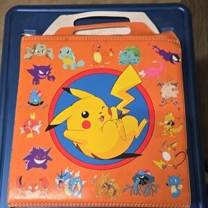 Pokemon Orange and Blue Trading Card Binder